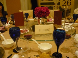 Table Setting at a Chinese Wedding